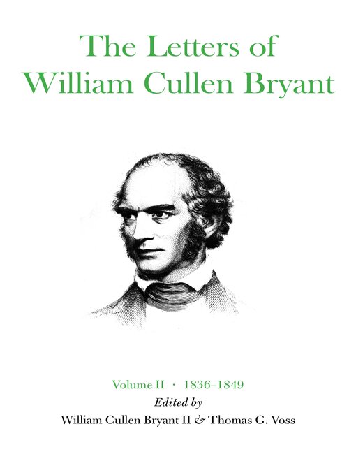 Cover image for The Letters of William Cullen Bryant